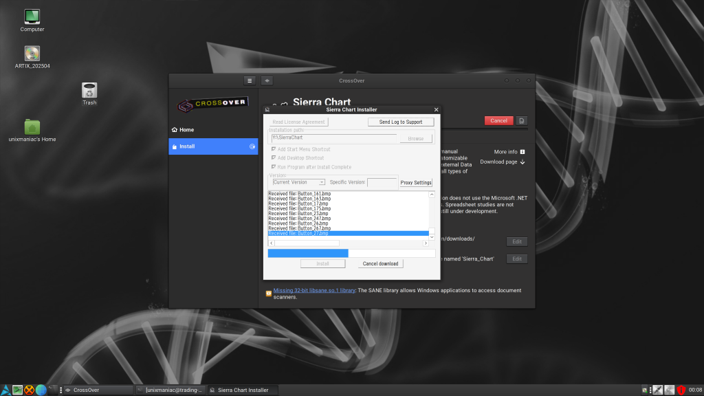 installing sierra chart