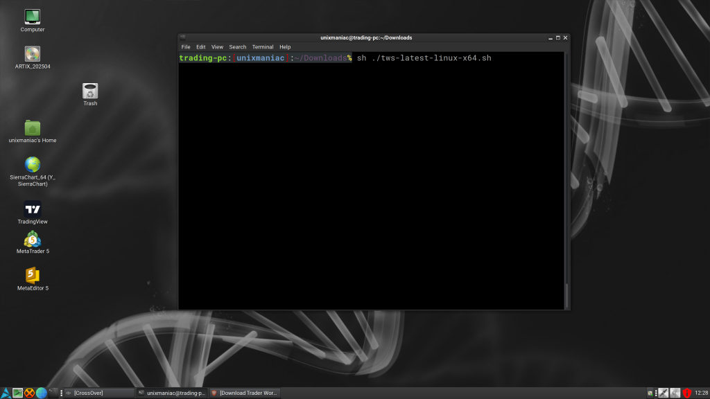 Run TWS Install Script