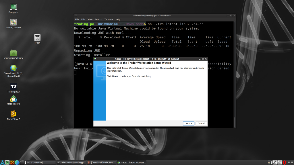 TWS Installation on Linux