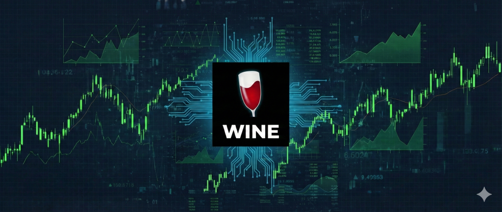 WINE compatibility layer for running windows trading applications on Linux