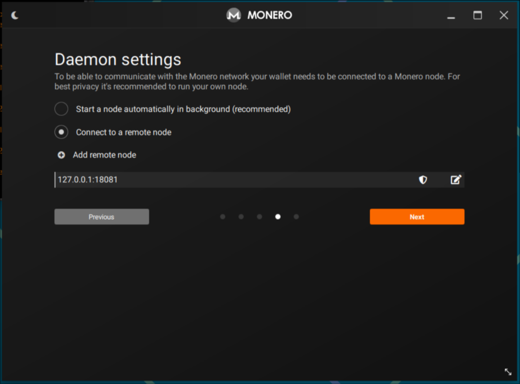 verify remote node details in Monero Wallet GUI